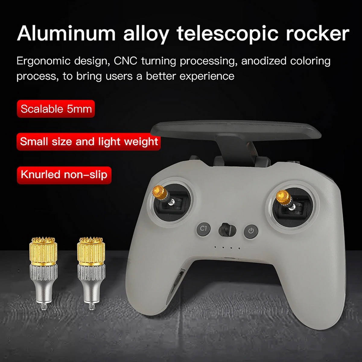 จอยสติ๊กควบคุมกล้อง FPV 2 ชิ้น - Drone Control Stick บทวิจารณ์และราคา